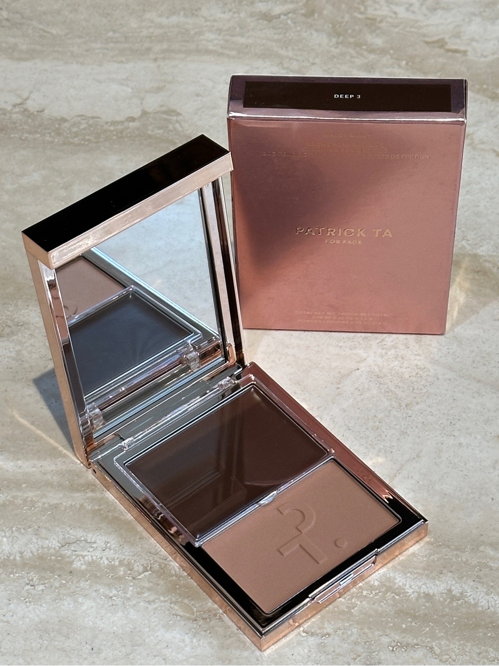 Patrick Ta Major Skin Crème Foundation & Finishing Powder Duo - Deep 3